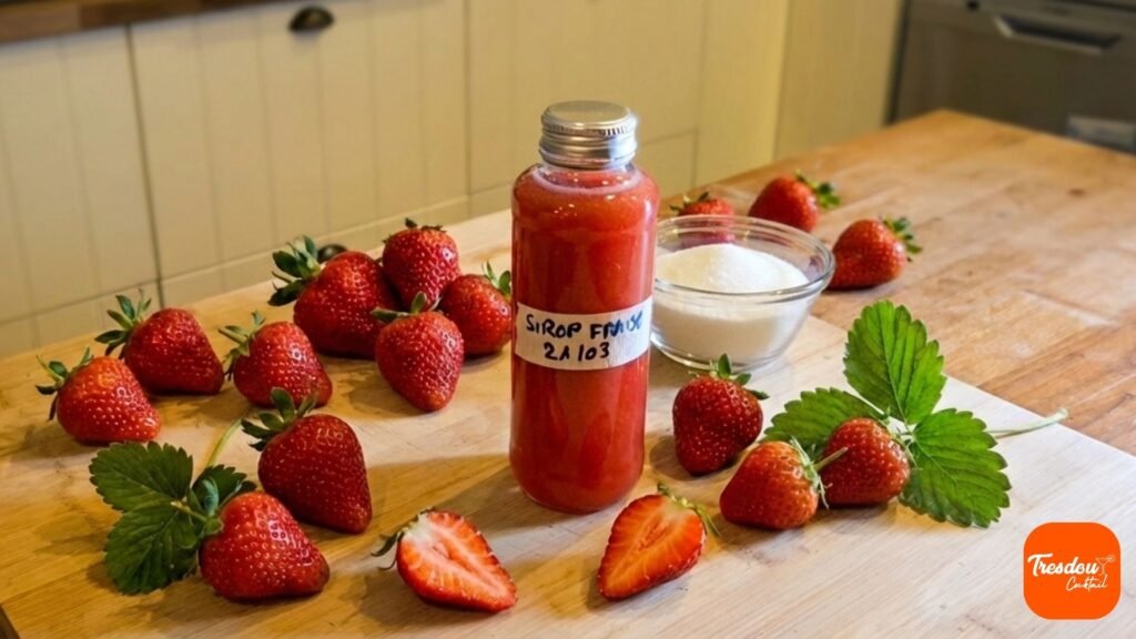 Recette Sirop de Fraise Maison